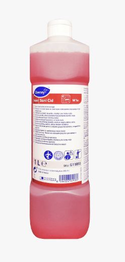 Diversey Taski Sani Cid 1L Концентрований засіб для щоденного миття кислотостійких поверхонь.